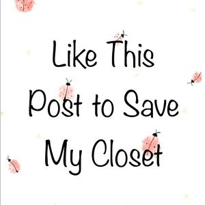 🐞🐞BOOKMARK my closet by liking this item 🐞🐞